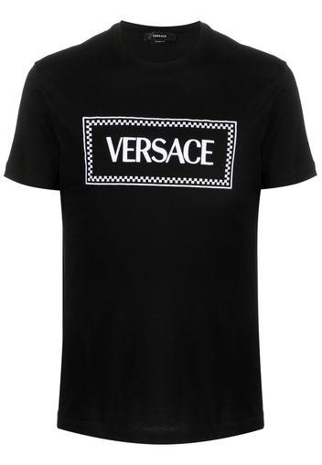 Versace logo-print cotton T-shirt - Schwarz