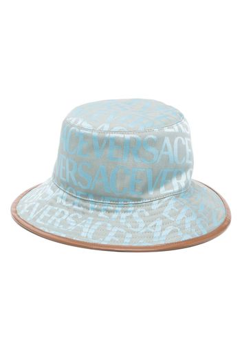 Versace Versace Allover cotton bucket hat - Blau