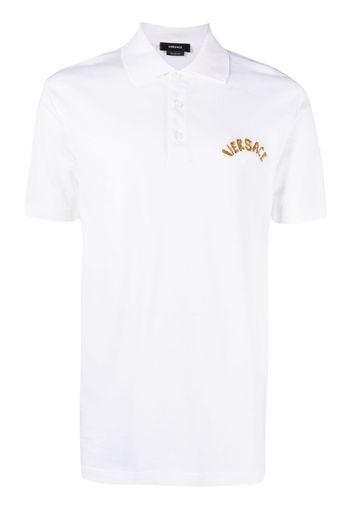 Versace Seashell Baroque-logo polo shirt - Weiß