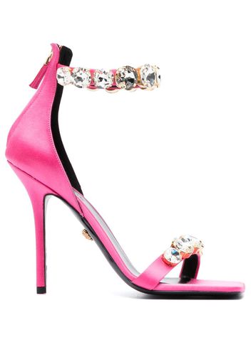 Versace embellished 125mm square-toe sandals - Rosa