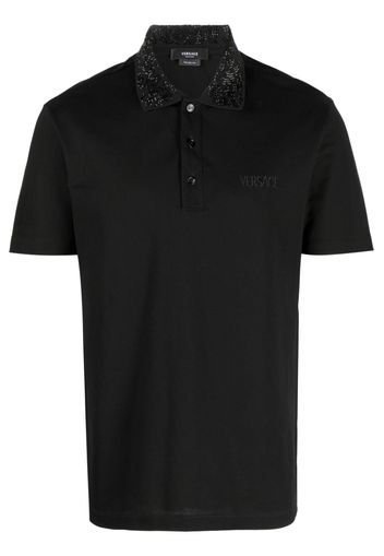 Versace Poloshirt mit Verzierung - Schwarz