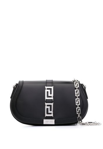 Versace Greca-plaque shoulder bag - Schwarz