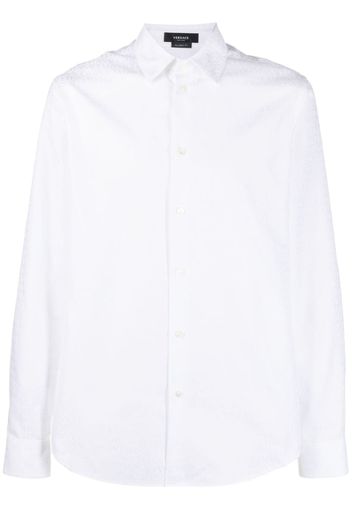 Versace Versace Allover-jacquard shirt - Weiß