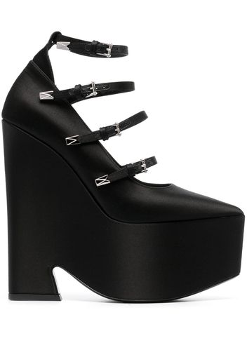 Versace Tempest strappy platform pumps - Schwarz