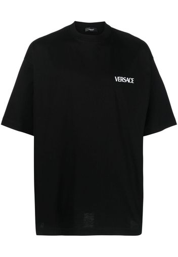 Versace graphic-print T-shirt - Schwarz