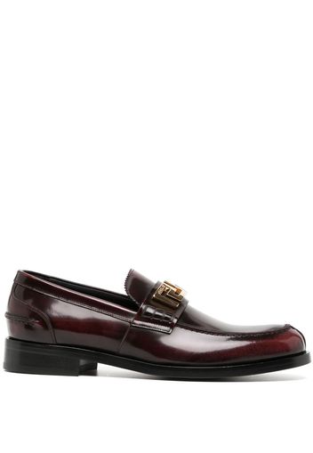 Versace Greca leather loafers - Rot