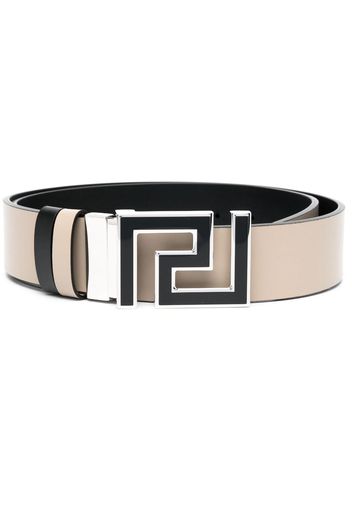 Versace Greca leather belt - Nude