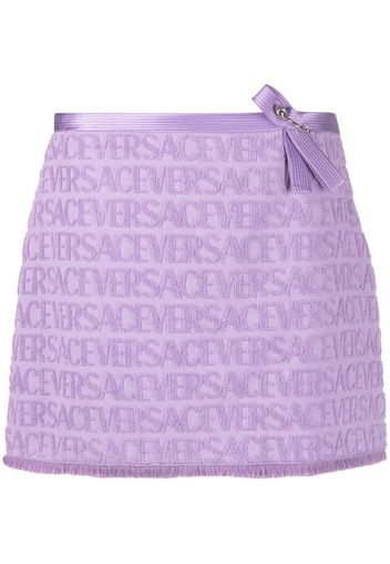 Versace x Dua Lipa logo-jacquard miniskirt - Violett