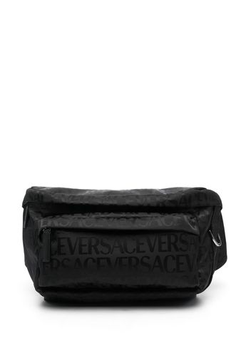 Versace logo-print belt bag - Schwarz
