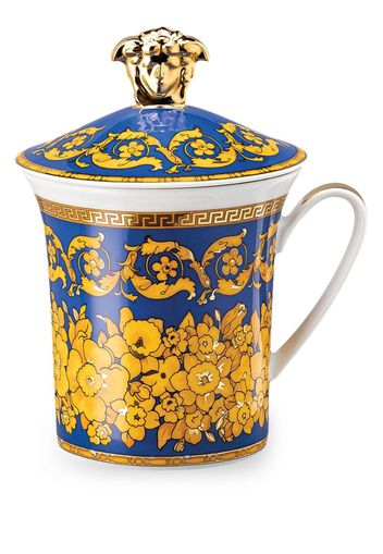 Versace Floralia porcelain lid mug - Mehrfarbig