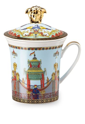 Versace Marco Polo porcelain lid mug - Mehrfarbig