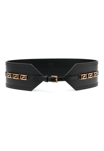 Versace Greca Goddess leather belt - Schwarz