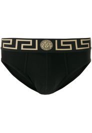 Versace Slip mit Medusa-Logo - Schwarz