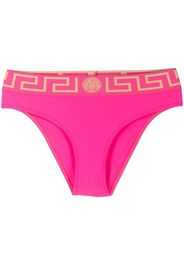 Versace Bikinihöschen mit Greca-Detail - Rosa