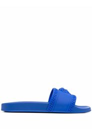 Versace Pantoletten mit Medusa - Blau