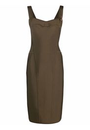 Versace Minikleid mit Sicherheitsnadel - Grün