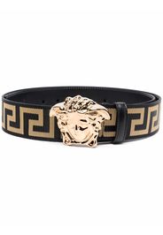 Versace Medusa-head leather belt - Schwarz