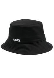 Versace logo-print bucket hat - Schwarz