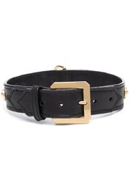 Versace Medusa plaque detail dog collar - Schwarz