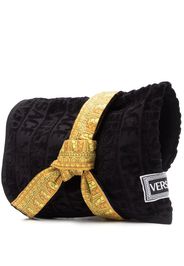 Versace Barocco-print pet bath robe - Schwarz