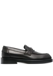 Versace Loafer mit eckiger Kappe - Schwarz