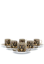 Versace set of six espresso cups - Schwarz