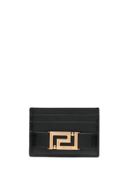 Versace logo plaque cardholder - Schwarz