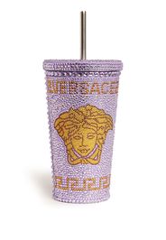 Versace Medusa crystal-embellished travel cup - Violett