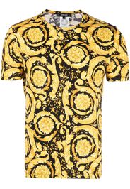 Versace baroque-print crew neck T-shirt - Schwarz