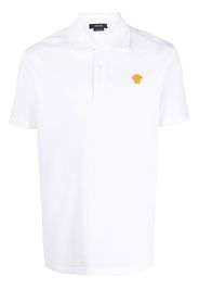 Versace Medusa embroidered polo shirt - Weiß