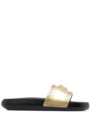 Versace Medusa Head pool slides - Gold