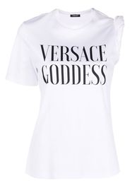 Versace slogan-print T-shirt - Weiß