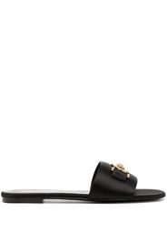 Versace La Medusa flat sandals - Schwarz