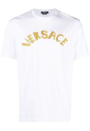 Versace Seashell Baroque-logo T-Shirt - Weiß