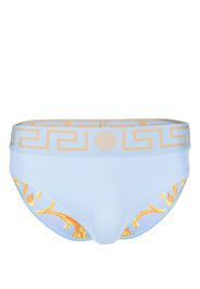 Versace Greca-border swim briefs - Blau