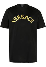 Versace Seashell Baroque-logo T-Shirt - Schwarz