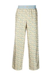 Versace Allover silk pyjama bottoms - Blau
