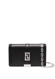 Versace Greca Goddess leather clutch bag - Schwarz