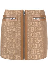 Versace Versace Allover miniskirt - Braun
