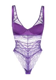 Versace lace-detail bodysuit - Violett