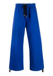Versace wide-leg cotton track pants - Blau