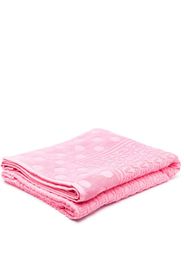 Versace logo-print towel - Rosa