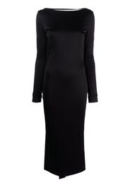 Versace x Dua Lipa knotted backless dress - Schwarz