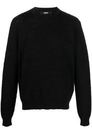 Versace Barocco-motif textured jumper - Schwarz