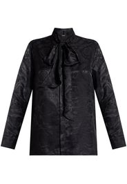 Versace Barocco pussy-bow shirt - Schwarz