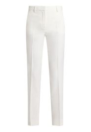 Versace straight-leg wool trousers - Weiß