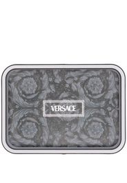 Versace Tablett mit Logo-Print - Grau