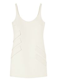 Versace scoop-neck minidress - Weiß