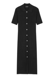 Versace Gestricktes Kleid mit Medusa Head-Knöpfen - Schwarz