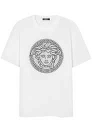 Versace Medusa Sliced cotton T-shirt - Weiß